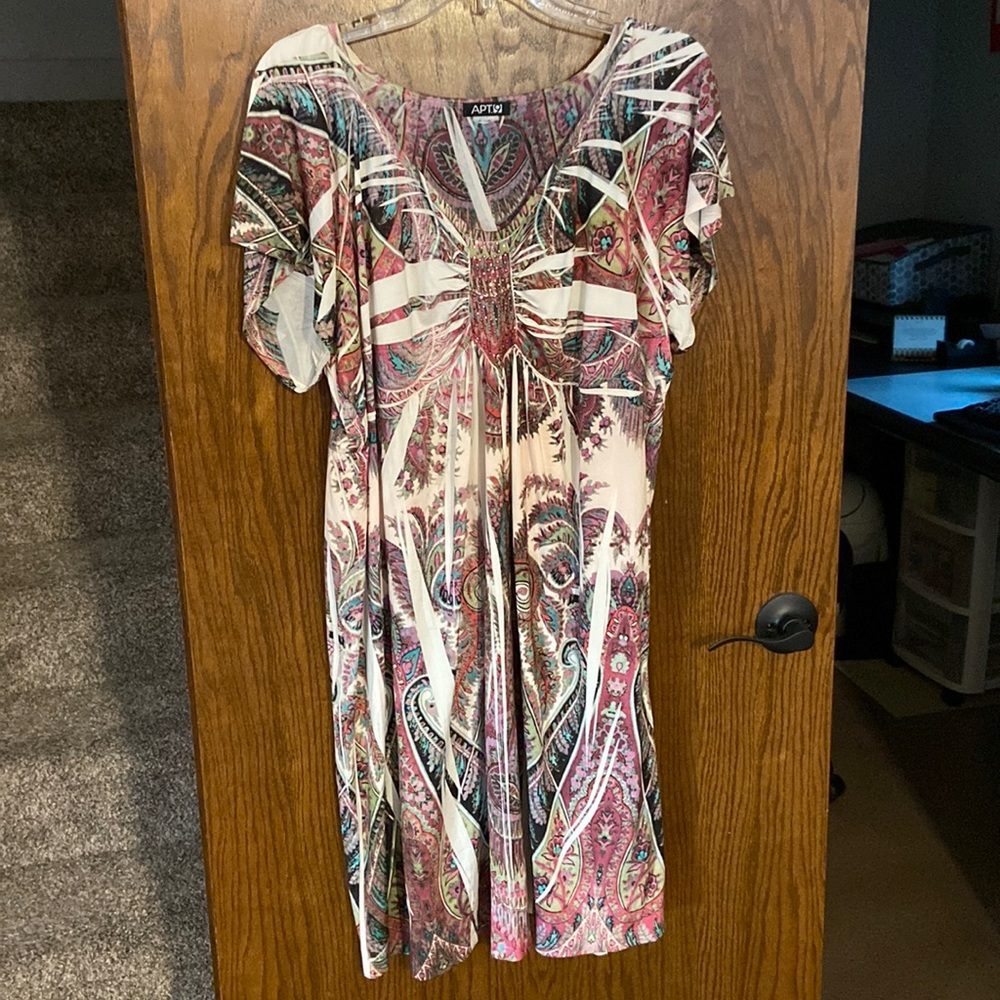 Pink beaded dress